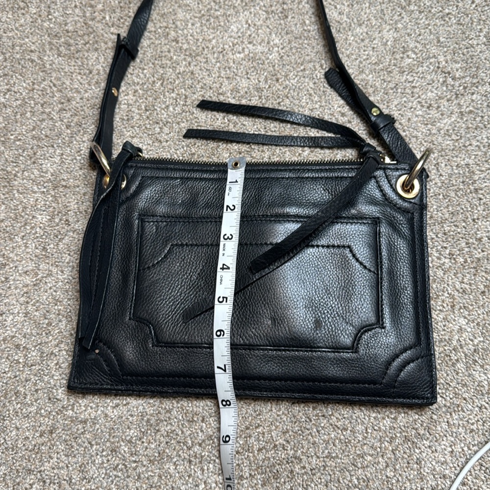 Kooba | Leather Envelope Crossbody Purse in Black - Picture 13 of 16